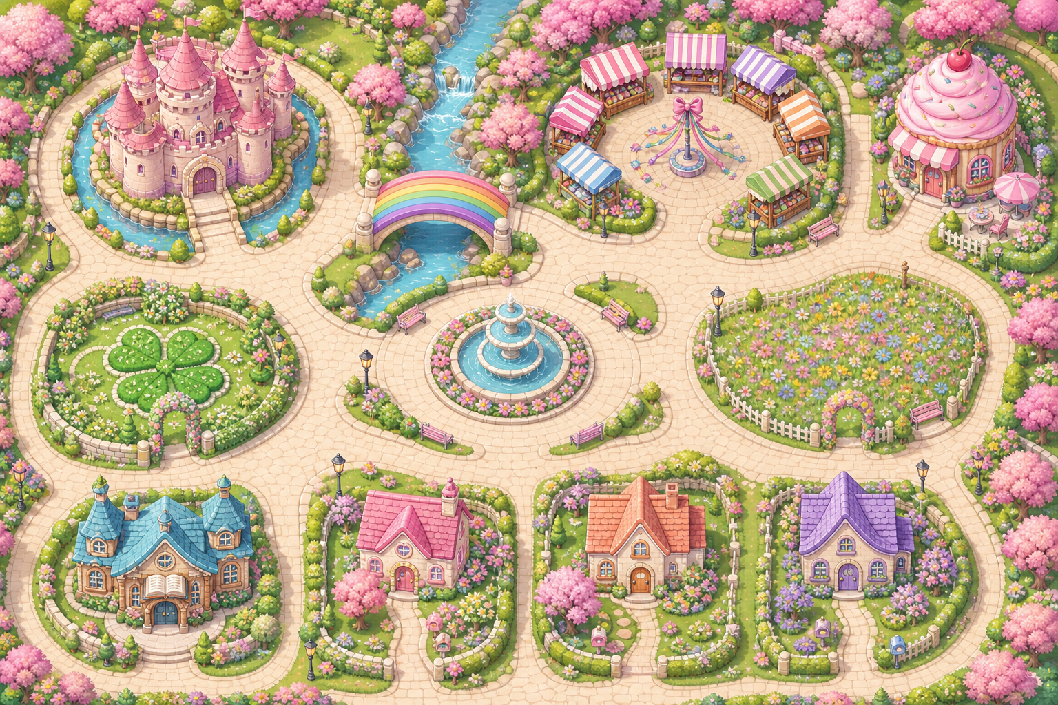 The pastel Town of Cute